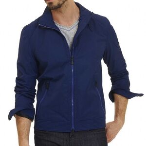 Robert Graham Geospace Utility Bomber Jacket Navy M EUC